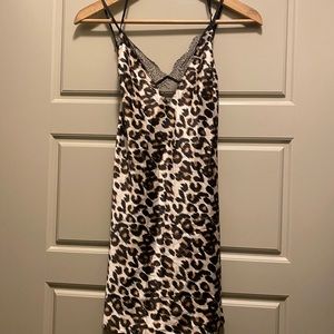 Victoria’s Secret Leopard Print Strappy Back Slip Size S